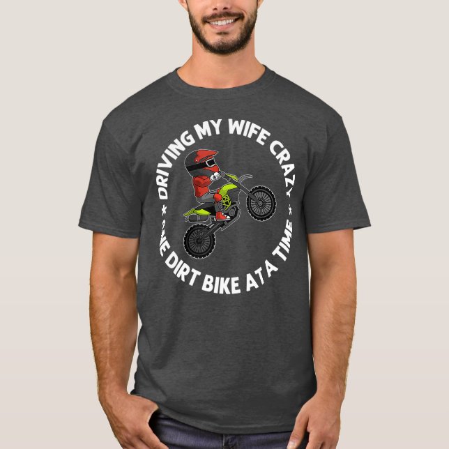 Funny Dirt Bike Gift For Men Dad Motocross Rider T-Shirt (Front)