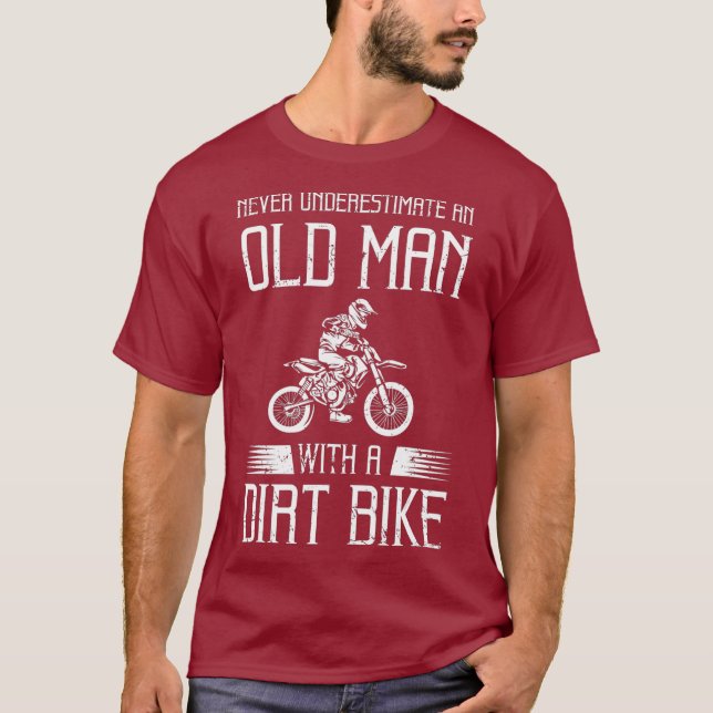 Funny Dirt Bike Gift For Motocross Lover Father T-Shirt (Front)
