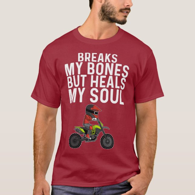 Funny Dirt Bike Gift Men Women Motocross Rider T-Shirt (Front)
