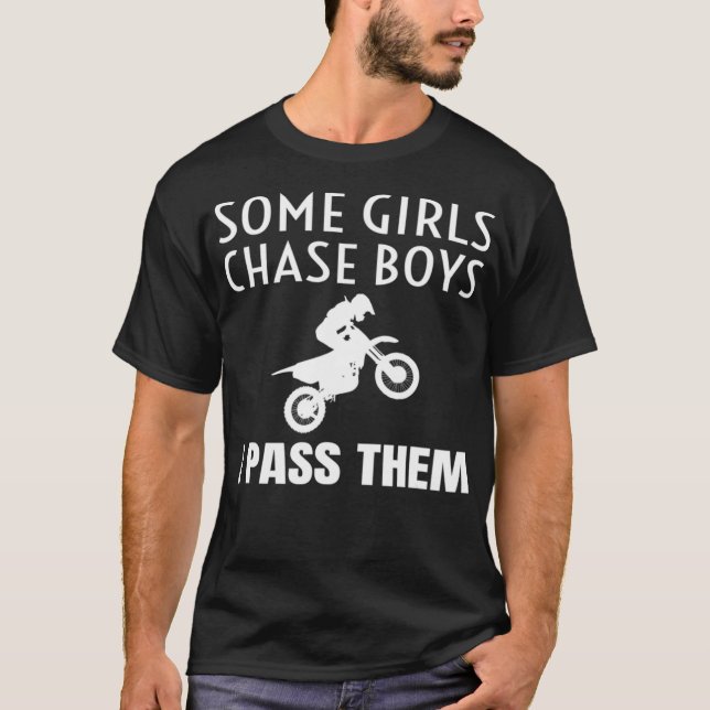 Funny Dirt Bike Motocross Dirtbike T-Shirt (Front)
