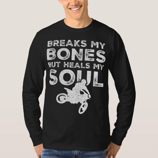 Funny Dirt Bike Rider - MX Motocross Dirt Biking T-Shirt (Front)