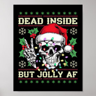Funny Dirty Christmas Ugly Sweater Poster