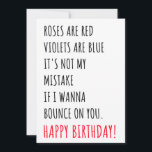 Funny Dirty Happy Birthday Card for Him<br><div class="desc">If you are looking for naughty,  funny and dirty happy birthday gift ideas for him,  this happy birthday card with funny quotes and messages will surely interest you. This birthday card can be a perfect gift for him,  for husband,  for men,  for boyfriend,  for fiance.</div>
