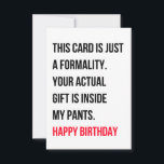Funny dirty happy birthday card for him & her<br><div class="desc">Running out of birthday gift ideas? This funny happy birthday card with hilarious message or quote will surely interest you. This card can be a perfect birthday gift if you are willing to convey naughty and funny birthday wishes to your loved one. Can be a perfect gift for him, for...</div>
