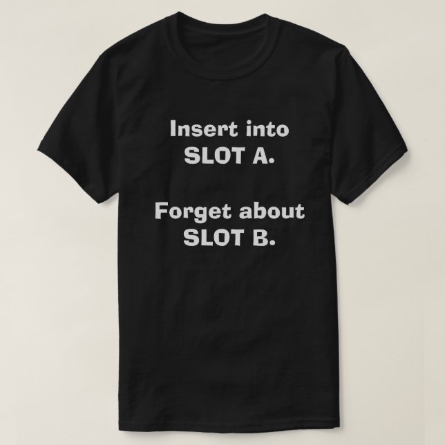 Funny Dirty Humor Joke Insert Where Clubwear Tops (Design Front)