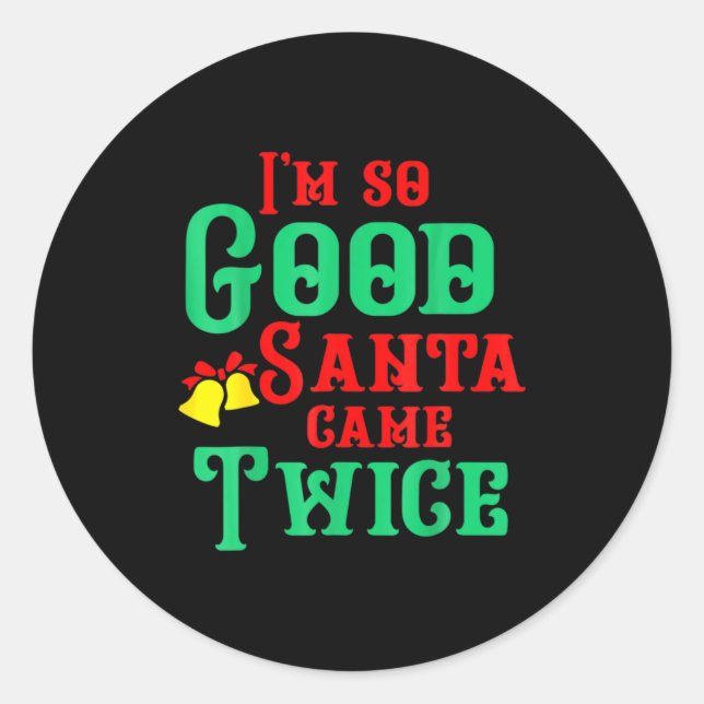 Funny Dirty Naughty Inappropriate Christmas  Classic Round Sticker (Front)