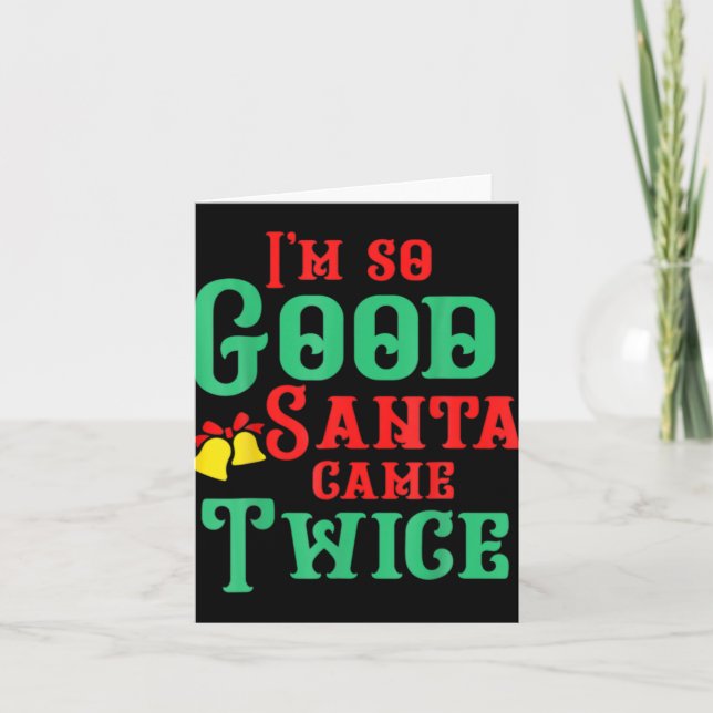 Funny Dirty Naughty Inappropriate Christmas T Shir Card (Front)