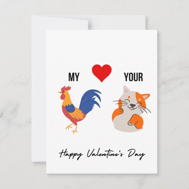 Funny Dirty Naughty Valentines Card for her (Front)