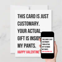 Dirty Naughty Funny Valentines Day, Anniversary Gifts For Him Greeting  Card for Sale by TextToTee