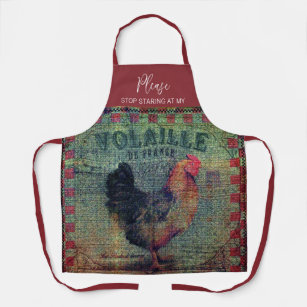 Funny Dirty Rooster Humor for Him  Apron