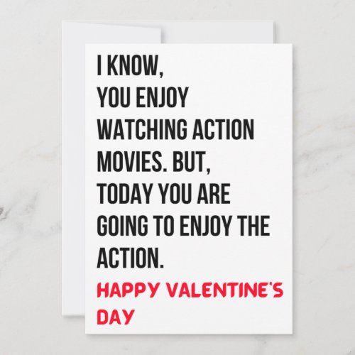 Funny Dirty Valentines Day Card For A Movie Buff
