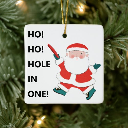 Funny Disc Golf 2023 Ceramic Ornament