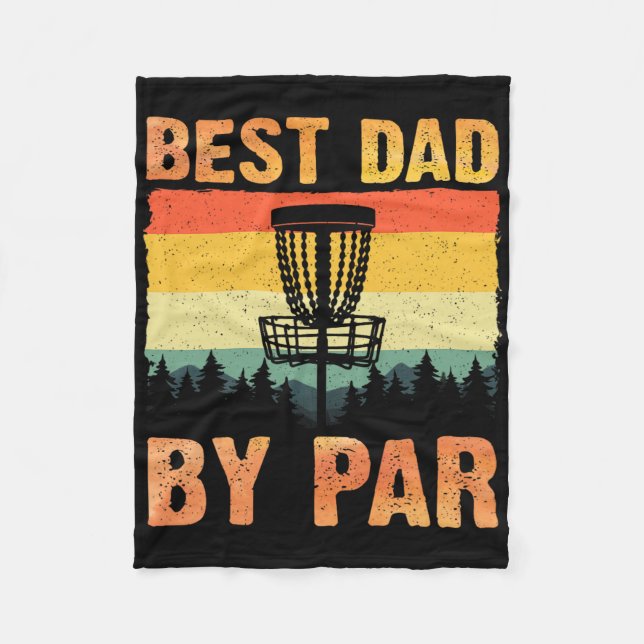 Funny Disc Golf Art For Men Dad Disc Golf Player D Fleece Blanket (Front)