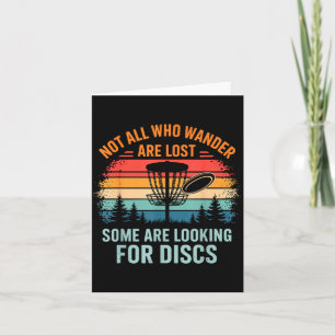 Funny Disc Golf Art For Men Women Disc Golfer Play Card