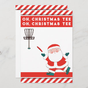 Funny Disc Golf Christmas Holiday Cards