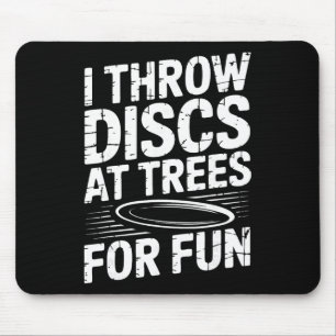 Funny Disc Golf Course Mouse Pad