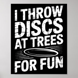 Funny Disc Golf Course Poster