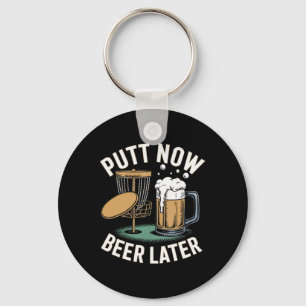 Funny Disc Golf Design For Men Women Disc Golf Bee Keychain