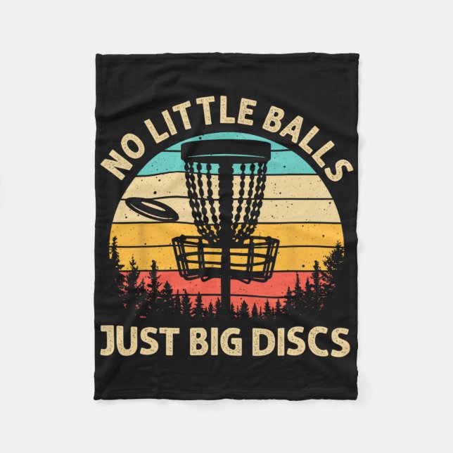 Funny Disc Golf Design For Men Women Disc Golf Lov Fleece Blanket (Front)