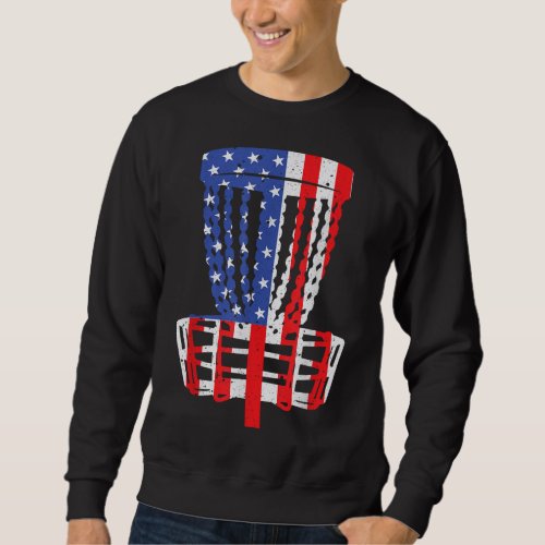 Funny Disc Golf Designs For Men Women American Fla Sweatshirt