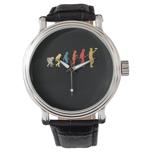 Funny Disc Golf Gift Vintage Frisbee Watch (Front)