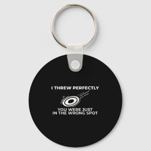 Funny Disc Golf Graphic Quote For Flying Disc Spor Keychain