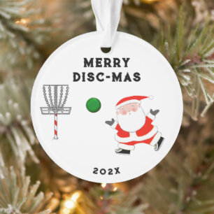 Funny Disc Golf Holiday Gift Ornament