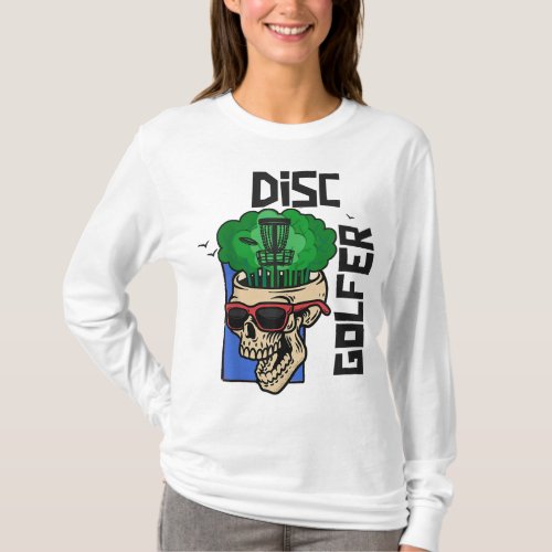 Funny Disc Golf on the Brain Disc Golf T_Shirt
