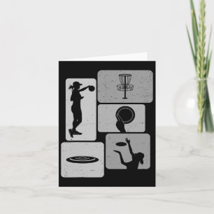 Funny Disc Golf Player Cool Flying Disk Sports Ent Card