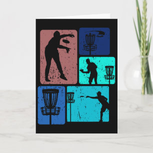 Funny Disc Golf Player Cool Flying Disk Sports Ent Card