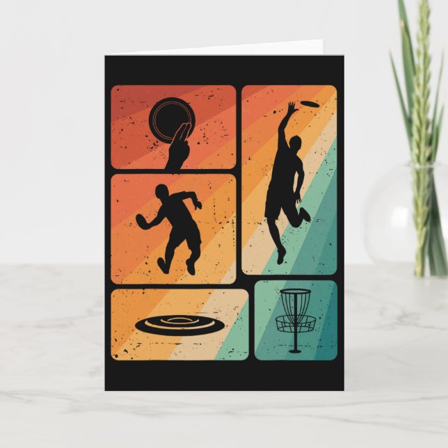 Funny Disc Golf Player Cool Flying Disk Sports Ent Card (Front)