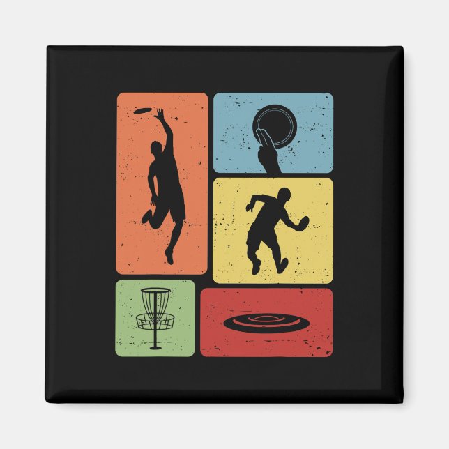 Funny Disc Golf Player Cool Flying Disk Sports Ent Magnet (Front)