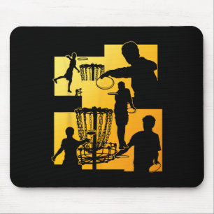 Funny Disc Golf Player Cool Flying Disk Sports Ent Mouse Pad