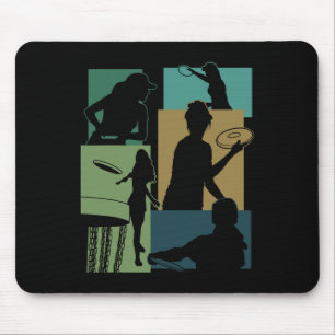 Funny Disc Golf Player Cool Flying Disk Sports Ent Mouse Pad