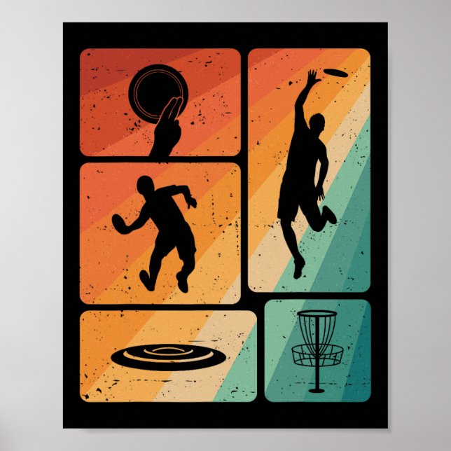 Funny Disc Golf Player Cool Flying Disk Sports Ent Poster (Front)