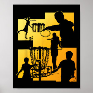 Funny Disc Golf Player Cool Flying Disk Sports Ent Poster