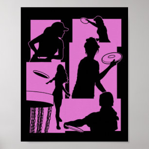 Funny Disc Golf Player Cool Flying Disk Sports Ent Poster
