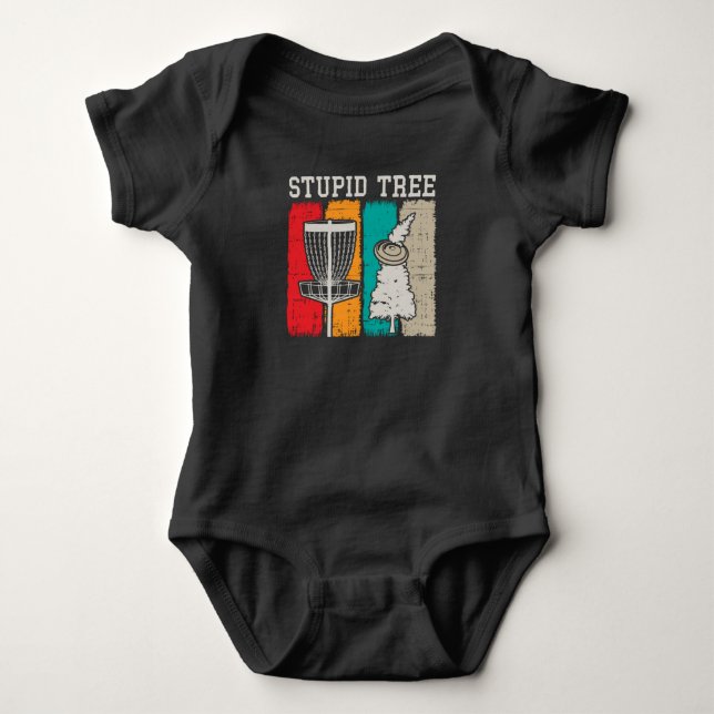 Funny Disc Golf Player Sport Frisbee Disc Golfing Baby Bodysuit (Front)