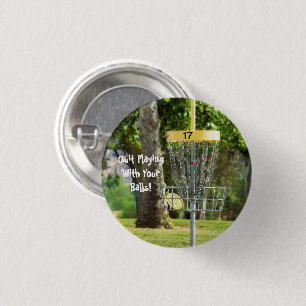 Funny Disc Golf Quote Button