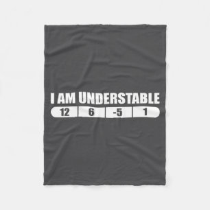 Funny Disc Golf Quote Design, I Am Understable Fri Fleece Blanket