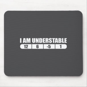 Funny Disc Golf Quote Design, I Am Understable Fri Mouse Pad