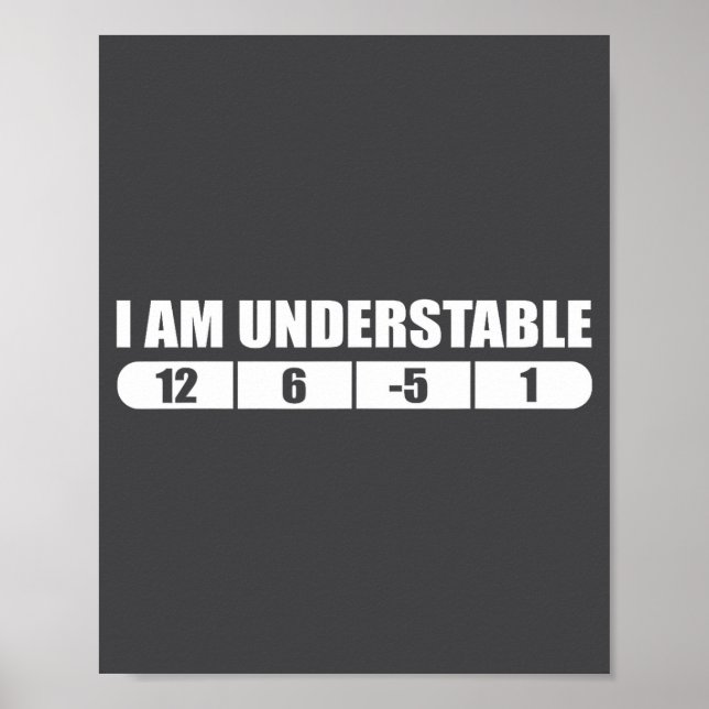 Funny Disc Golf Quote Design, I Am Understable Fri Poster (Front)