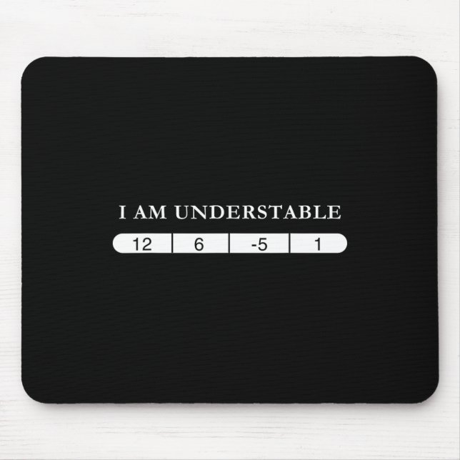 Funny Disc Golf Quote Disc Golf Design Understable Mouse Pad (Front)