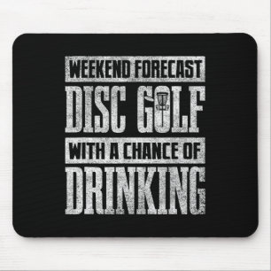 Funny Disc Golf Shirt Men Vintage Disc Golfing Bee Mouse Pad
