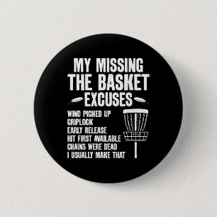 Funny Disc Golf Tree Magnet _1  Button