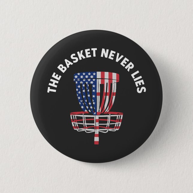 Funny Disc Golf Ultimate Frisbee Lover Button (Front)