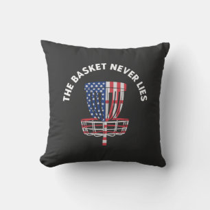 Funny Disc Golf Ultimate Frisbee Lover Throw Pillow