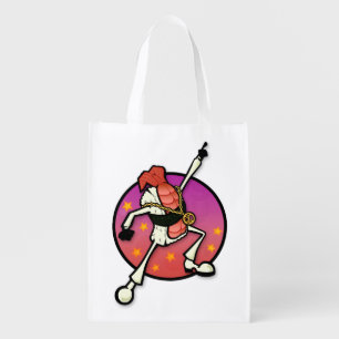 FUNNY DISCO SUSHI REUSABLE SHOPPING BAG