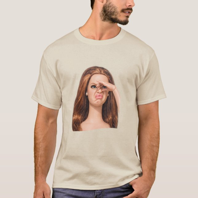 Funny Disgusting Doll Face Meme  , Disgusting Doll T-Shirt (Front)