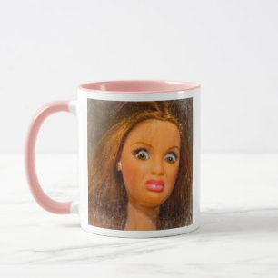 Funny Disgusting Doll face Meme Mug